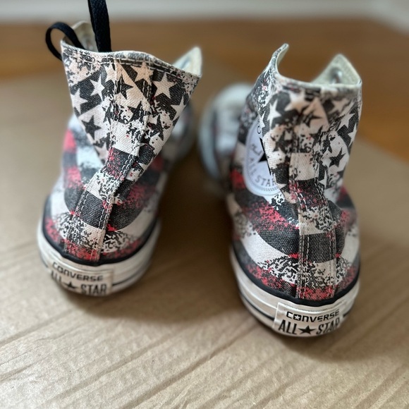 CONVERSE Chuck Taylor CT HI All Star Unisex Stars Stripes. M7, W9. High Top. - Picture 3 of 8